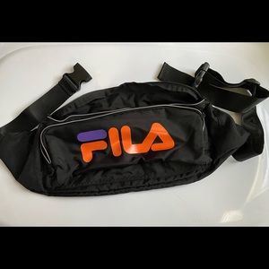 FILA Big Black Sling Belt Waist Bag - Fanny pack